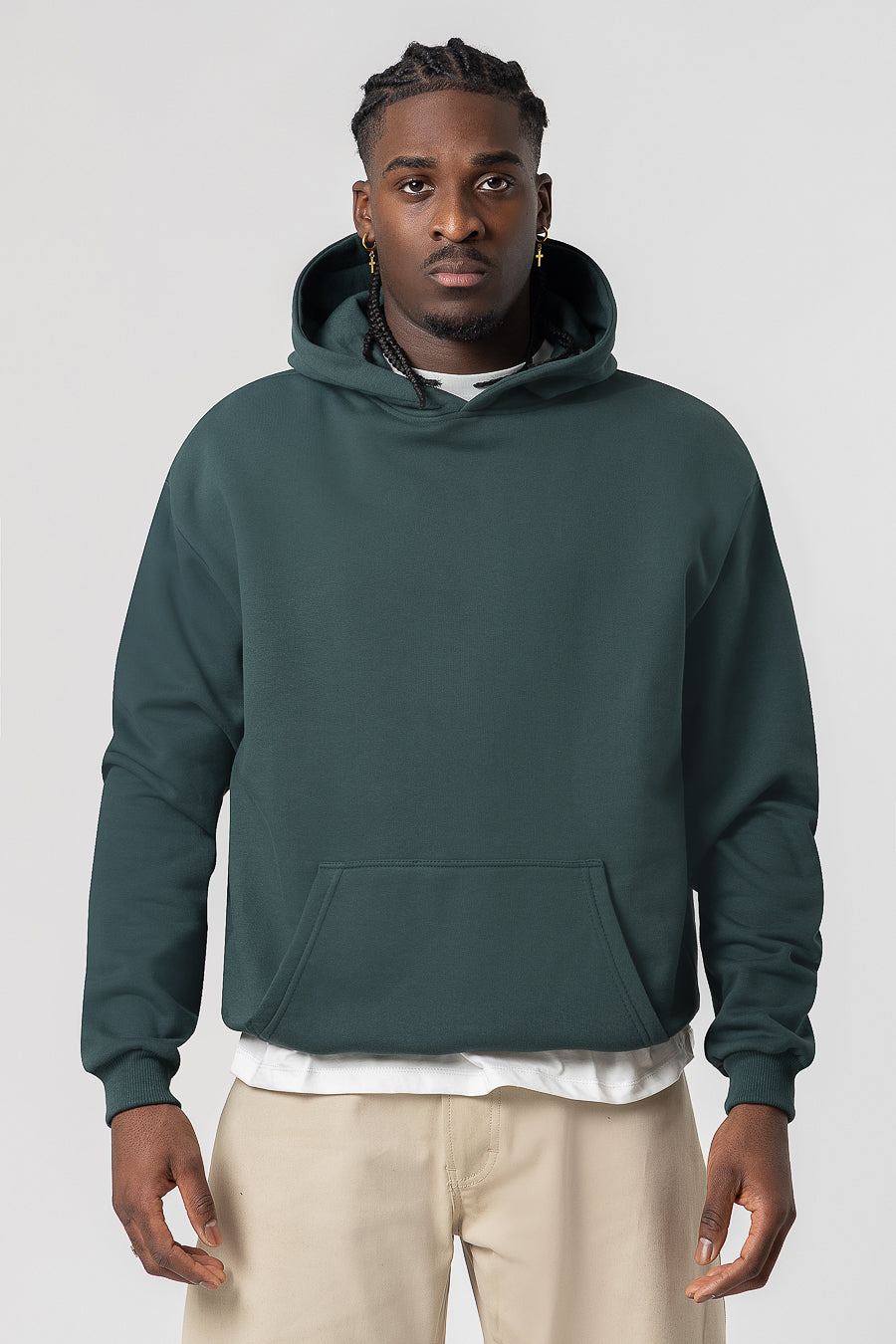 Hoodie Premium Blanks 330GR Forest green