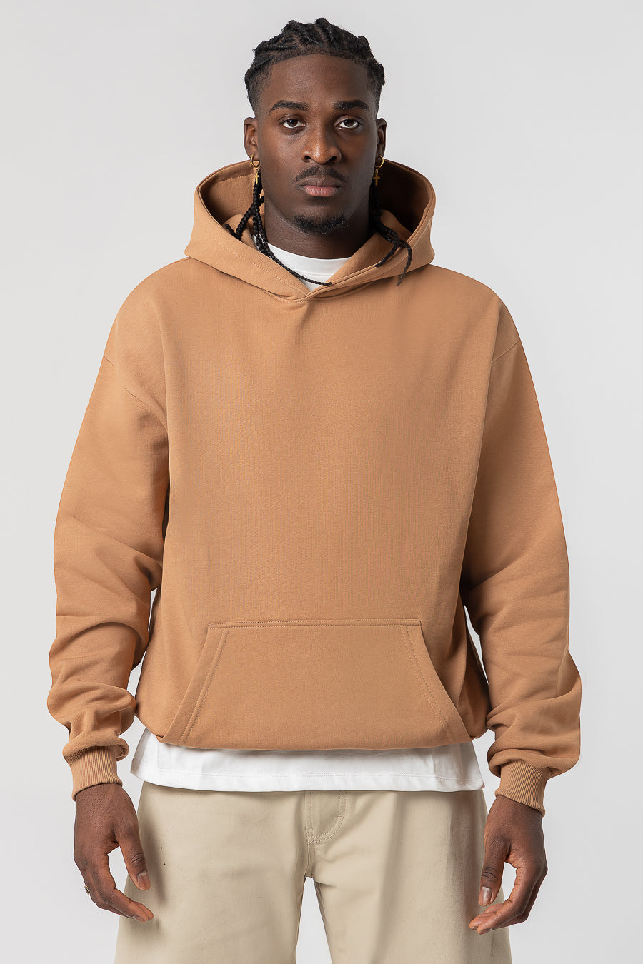 Hoodie Premium Blanks 330GR Camel